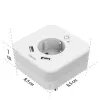 Hama 00223498 LED naktsgaismas ar kontaktligzdu, 2 USB izejām, kustības un gaismas sensoru