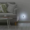 Hama 00223498 LED naktsgaismas ar kontaktligzdu, 2 USB izejām, kustības un gaismas sensoru