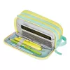 Penālis Herlitz Neon Soft Polyester Mint dzeltena 235x110x75mm