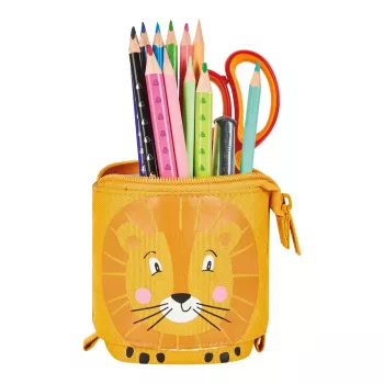 Mīksts penālis Herlitz Lion 140mm x 75mm x 185mm Poliesters Oranžs Dzeltens