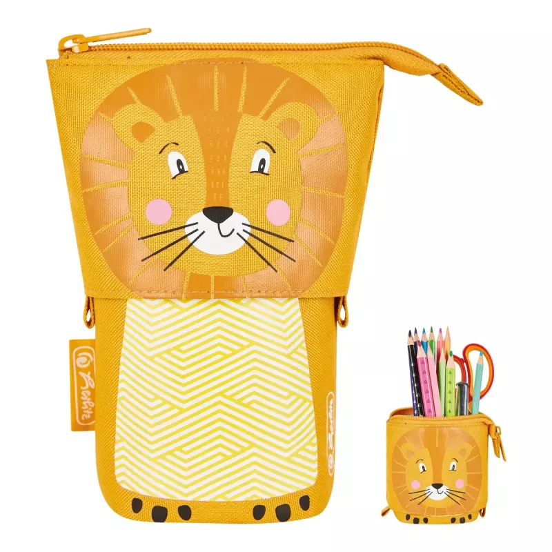 Mīksts penālis Herlitz Lion 140mm x 75mm x 185mm Poliesters Oranžs Dzeltens