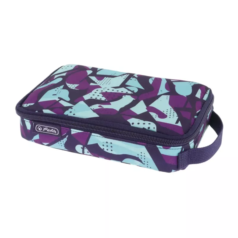 Penālis Herlitz 2 Go CamoPurple Poliesters Zils Purpurs 210x130x60mm