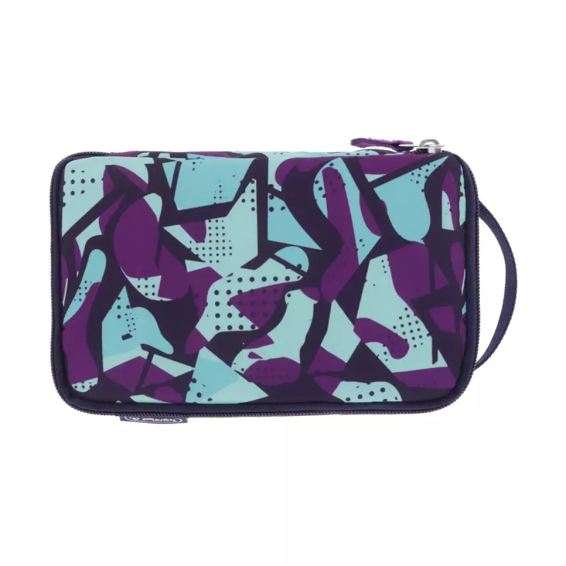 Penālis Herlitz 2 Go CamoPurple Poliesters Zils Purpurs 210x130x60mm