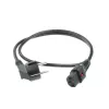 ACT barošanas vads CEE 7/7 vīrišķais (leņķveida) - C13 IEC Lock melns 2 m, EL182S, 5 gab. iepakojumā