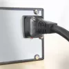 ACT Powercord C19 IEC Lock - atvērts gals melns 2 m, PC1174, 5 gab. iepakojumā