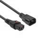 ACT strāvas vads C13 IEC Lock - C14 melns 2 m, PC1021, 5 gab.