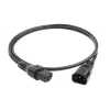 ACT strāvas vads C13 IEC Lock - C14 melns 2 m, PC1021, 5 gab.
