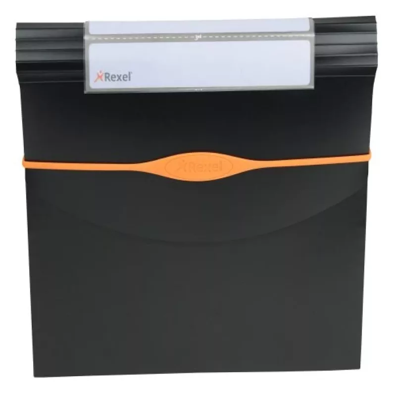 Rexel Optima Expander 13 daļu melns, melna, polipropilēns (PP), 500 lapas, A4, 45 mm, 325 mm