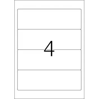 Pašlīmējošā printera etiķete HERMA File labels A4 192x61 mm