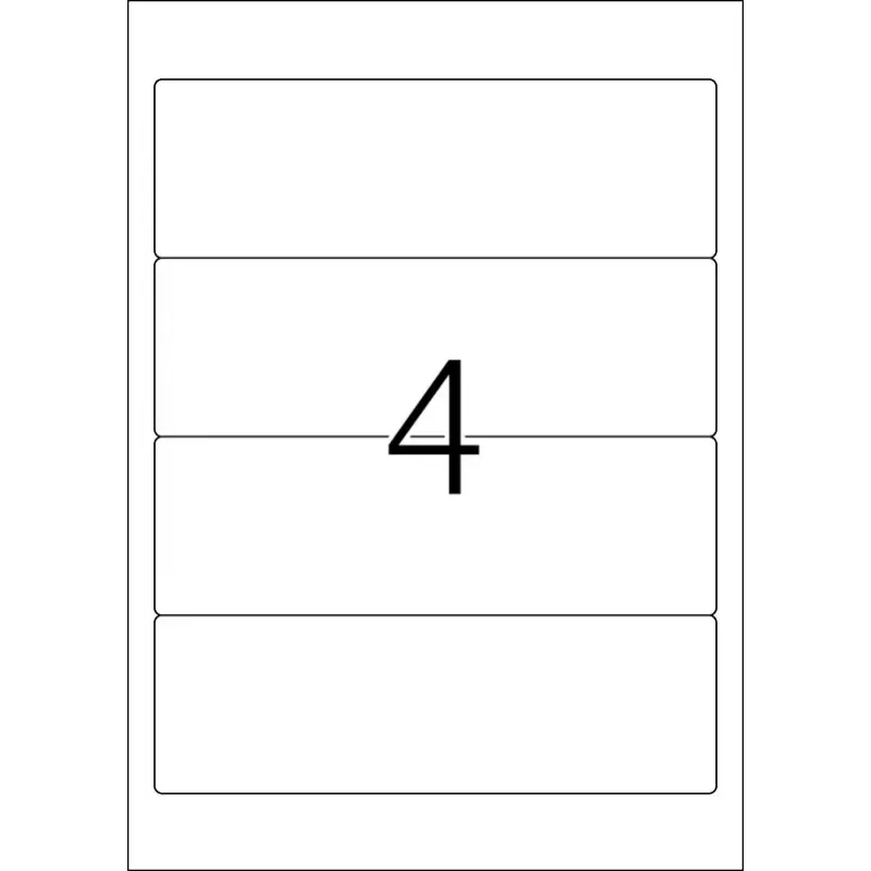 Pašlīmējošā printera etiķete HERMA File labels A4 192x61 mm
