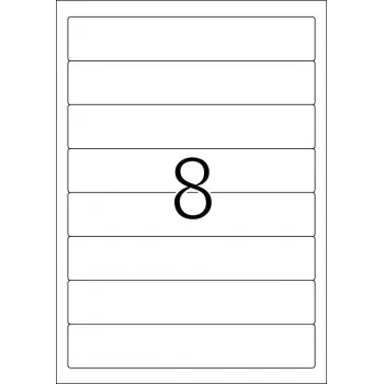Pašlīmējošas printera etiķetes HERMA File labels A4 192x34 mm