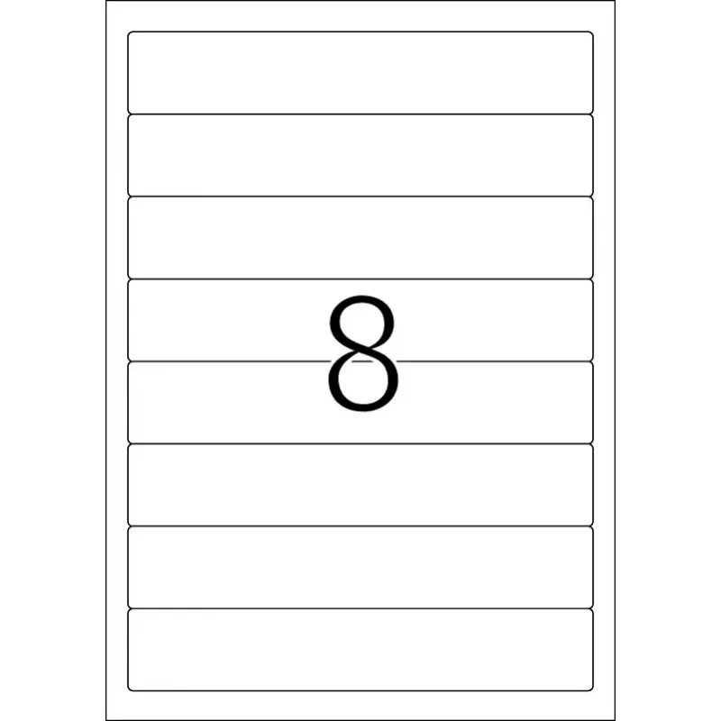 Pašlīmējošas printera etiķetes HERMA File labels A4 192x34 mm