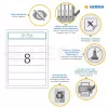 Pašlīmējošas printera etiķetes HERMA File labels A4 192x34 mm