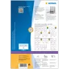 Pašlīmējošas printera etiķetes HERMA File labels A4 192x34 mm