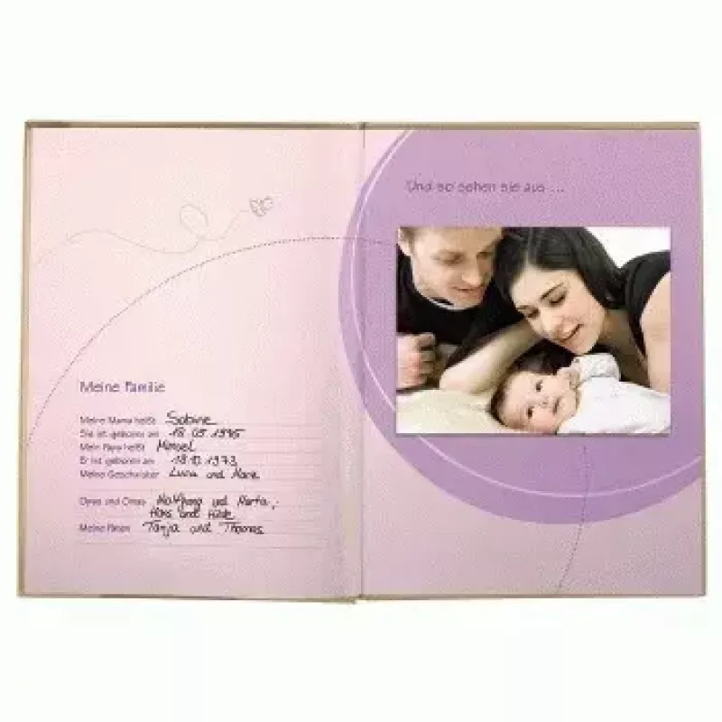 Hama Baby Diary “Baby Feel” fotoalbums bēšā krāsā 44 lapas