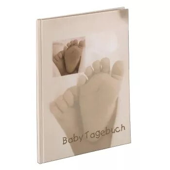 Hama Baby Diary “Baby Feel” fotoalbums bēšā krāsā 44 lapas