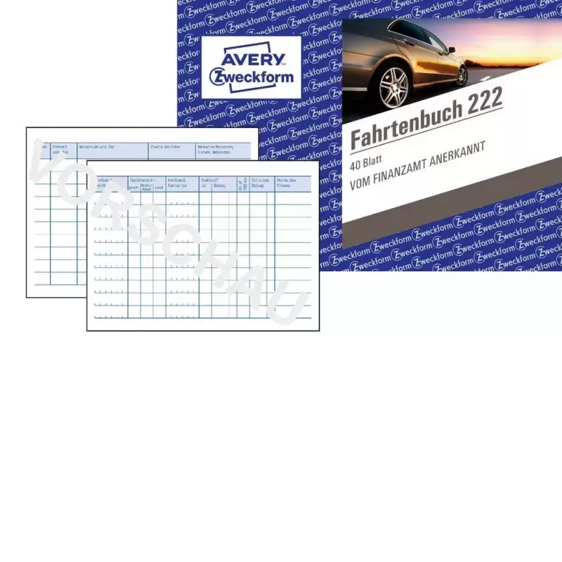 Grāmatvedības veidlapu grāmatiņa Avery 222 A6 40 lapas