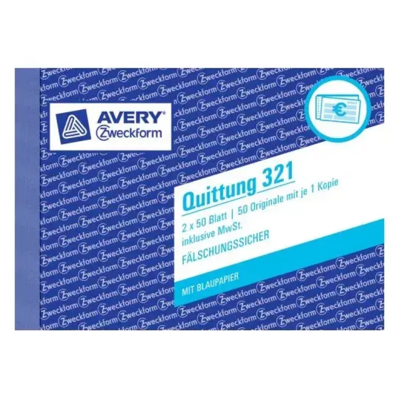 Biļetes Avery 321 100 gab.