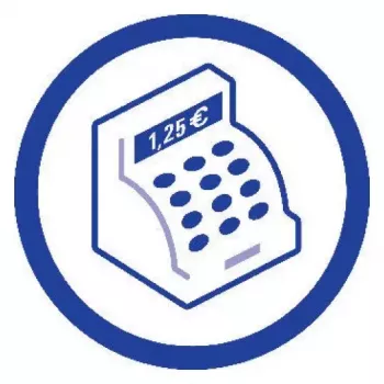 Administrācijas grāmata Avery 427 zila balta