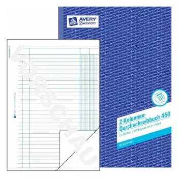 Administrācijas grāmata Avery 450 zila balta