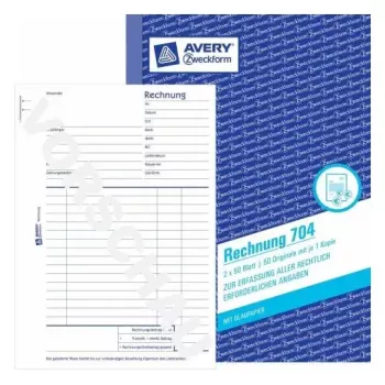 Administrācijas grāmata Avery 704