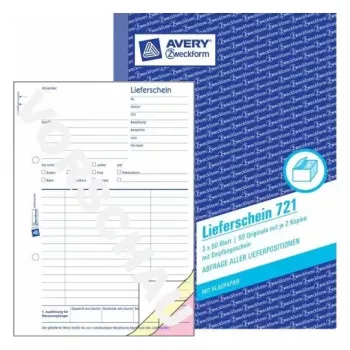Administrācijas grāmata Avery 721 Zila Balta