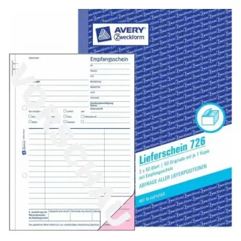 Administrācijas grāmata Avery 726 zili balta