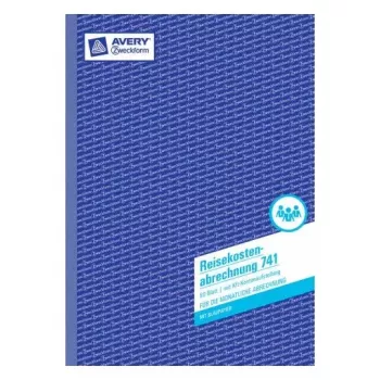 Administrācijas grāmata Avery 741 zila balta