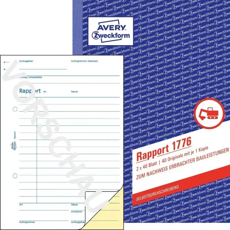 Grāmatvedības veidlapu grāmatiņa A5 Avery 1776