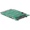 Iekšējais M.2 adapteris DeLOCK 62590 SATA 6 Gbit/s RAID 0 1 JBOD