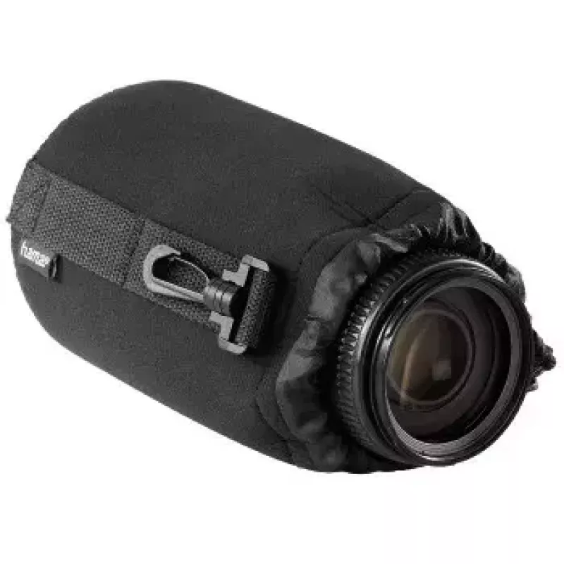 Hama 00126695 kameras objektīva futrālis/vāciņš Melns Neoprēns