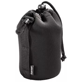 Hama 00126695 kameras objektīva futrālis/vāciņš Melns Neoprēns