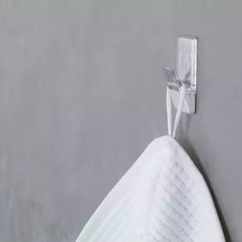 Dvieļu āķis TESA 58812 iekštelpām, caurspīdīgs, 2 gab.
