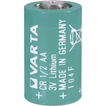 Litija baterija Varta CR 1/2 AA 3V 970mAh, augstas ietilpības monētu tipa elements