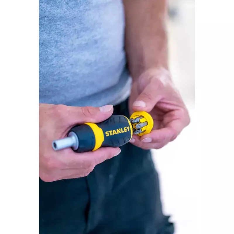 Skrūvgriezis Stanley Stubby Multibit Ratcheting 0-66-358