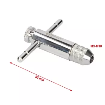 KS Tools 331.0665 reversējams sprūdrata vītņgriezes turētājs, M5-M12