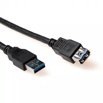 ACT USB 3.0 A vīr. – USB A siev. 1,50 m kabelis melns