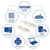 ACT Ivory 5 metru U/UTP CAT6 komutācijas vads ar RJ45 savienotājiem