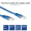 ACT Blue 7 meter U/UTP CAT6 plāksterkabelis ar RJ45 savienotājiem