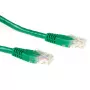 ACT zaļa 1,5 metru U/UTP CAT6 savienojošais kabelis ar RJ45 savienotājiem