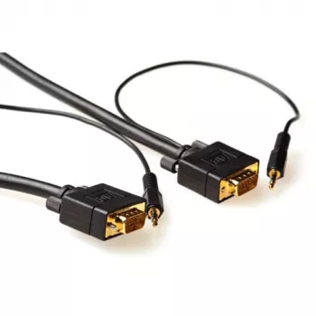 ACT 5 metru augstas veiktspējas VGA + Audio savienojuma kabelis vīrietis-vīrietis