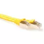 ACT dzeltens 0,5 m LSZH SFTP CAT6A kabeļa ielāps ar nesalaužamiem RJ45 savienotājiem