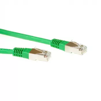 ACT zaļa 2 metru LSZH SFTP CAT6 komutācijas kabelis ar RJ45 savienotājiem