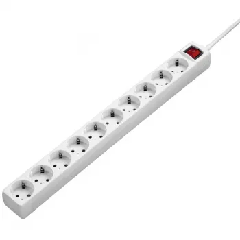 Hama 00137234 pārsprieguma aizsargs Balts 10 maiņstrāvas kontaktligzda(s) 230 V 3 m