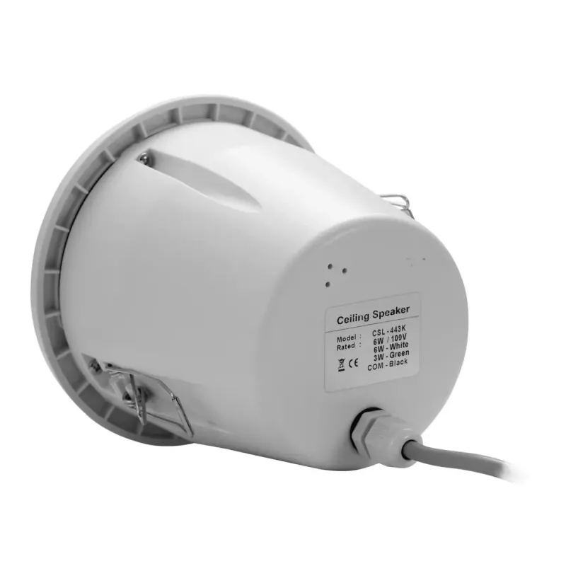 2-ceļu skaļrunis Omnitronic 80710259 6 W balts vadu savienojums