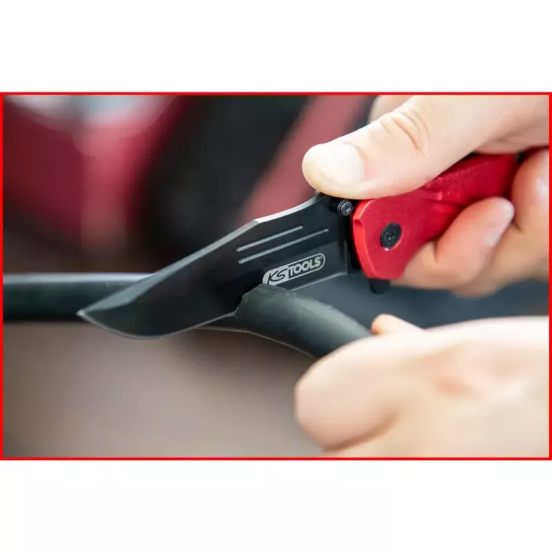 Saliekamais nazis Camper/scout KS Tools 907.2220 Melns Sarkans