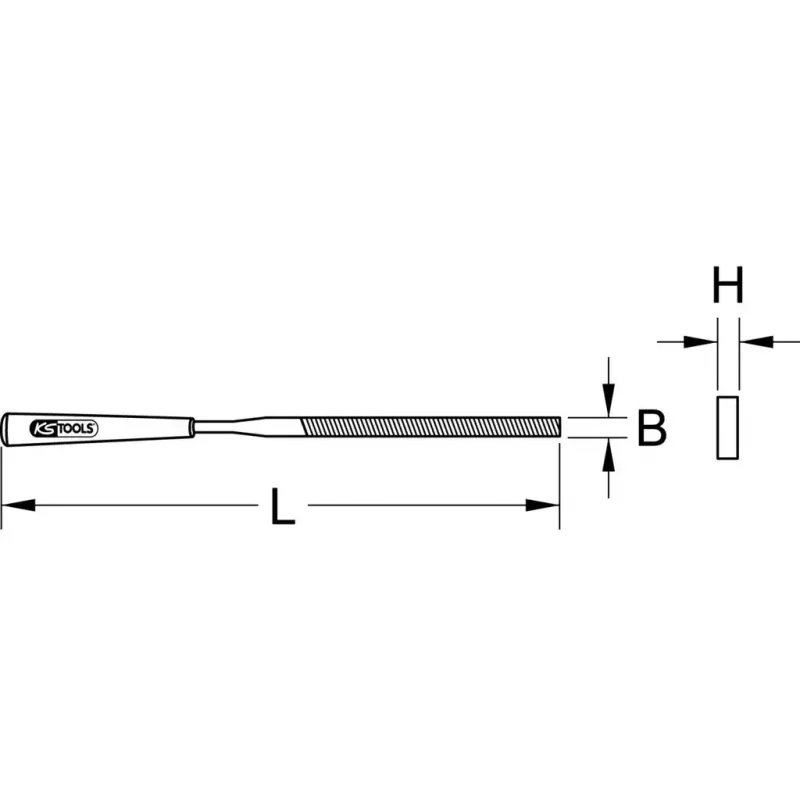 vīle/raspis KS Tools 140.3051