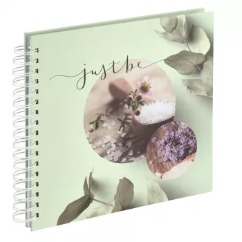 Hama Relax fotoalbums brūnā, ceriņu, piparmētru krāsā 100 kabatiņas 10 x 15 cm spirālveida iesējums