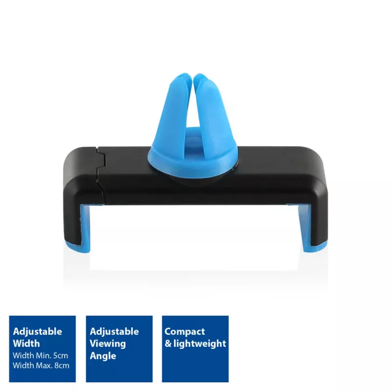Pasīvais turētājs ACT Smartphone car mount AC9000 gaisa atveres metāla klipsis
