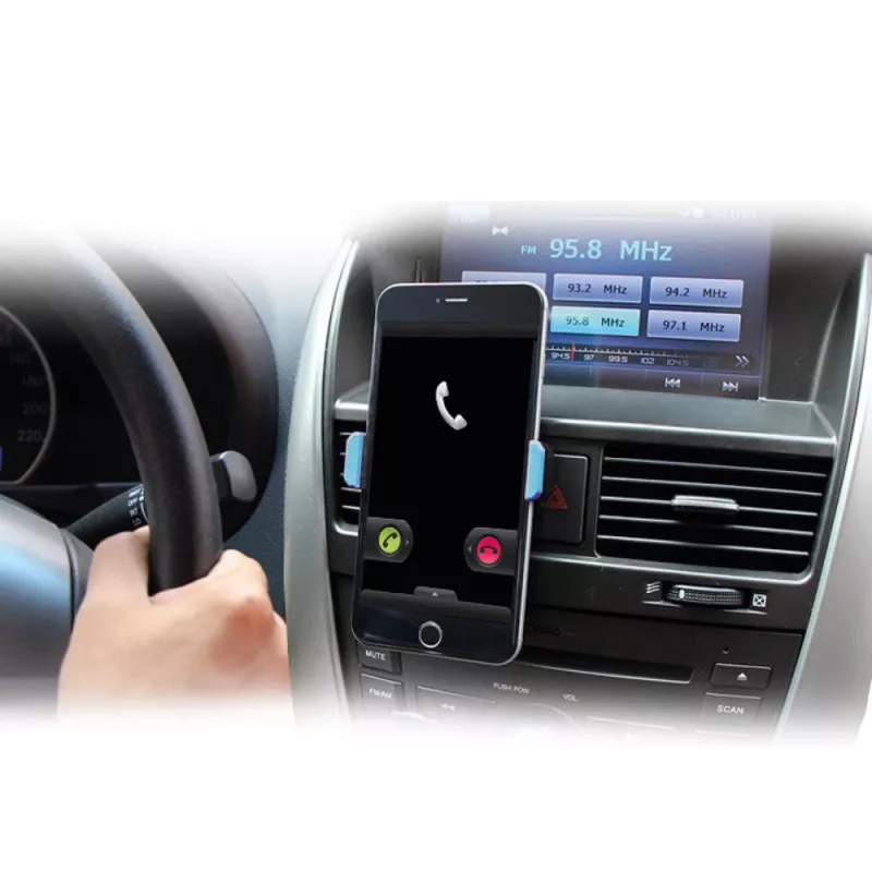 Pasīvais turētājs ACT Smartphone car mount AC9000 gaisa atveres metāla klipsis